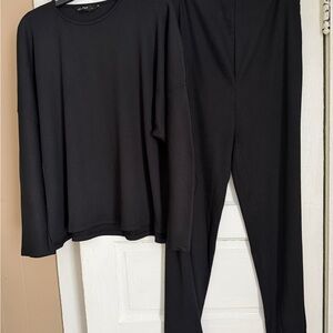 F&F Black Ribbed Knitwear set